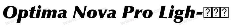 Optima Nova Pro Ligh字体转换